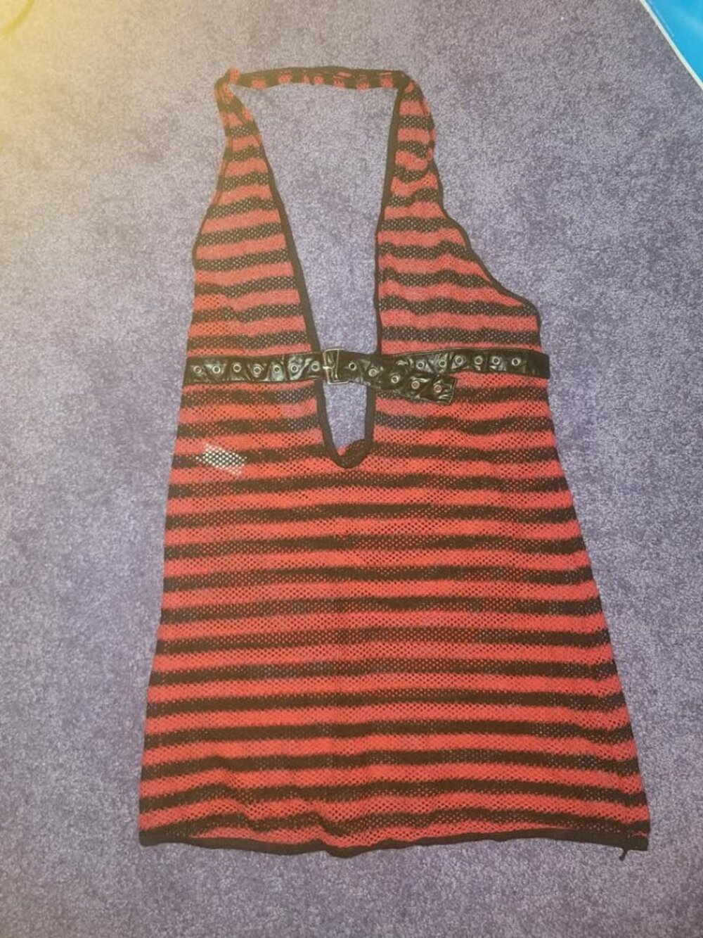 mesh leg avenue halter top